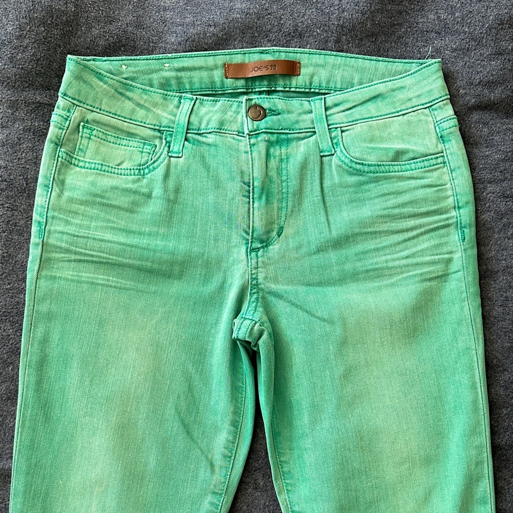 Joe's Jeans Women's Vibrant Green Skinny Jeans